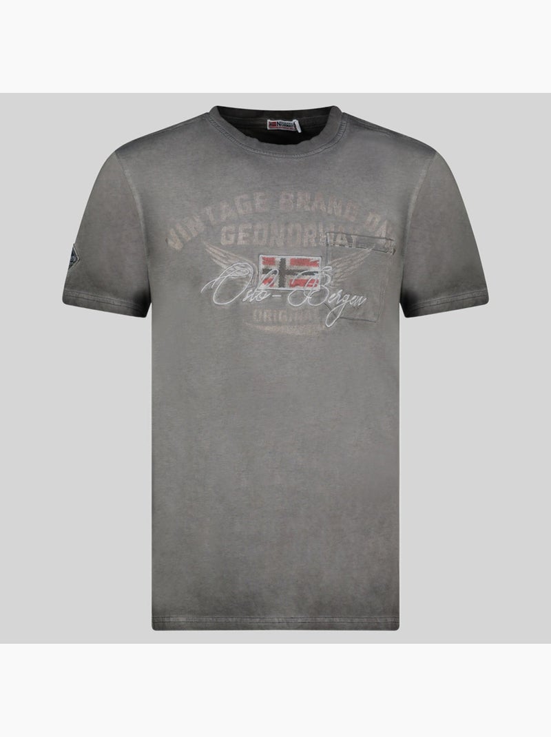 T-shirt jross – geographical norway Nero - Kiabi