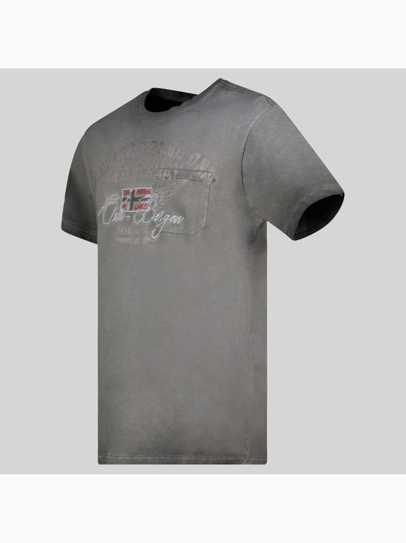 T-shirt jross – geographical norway Nero - Kiabi
