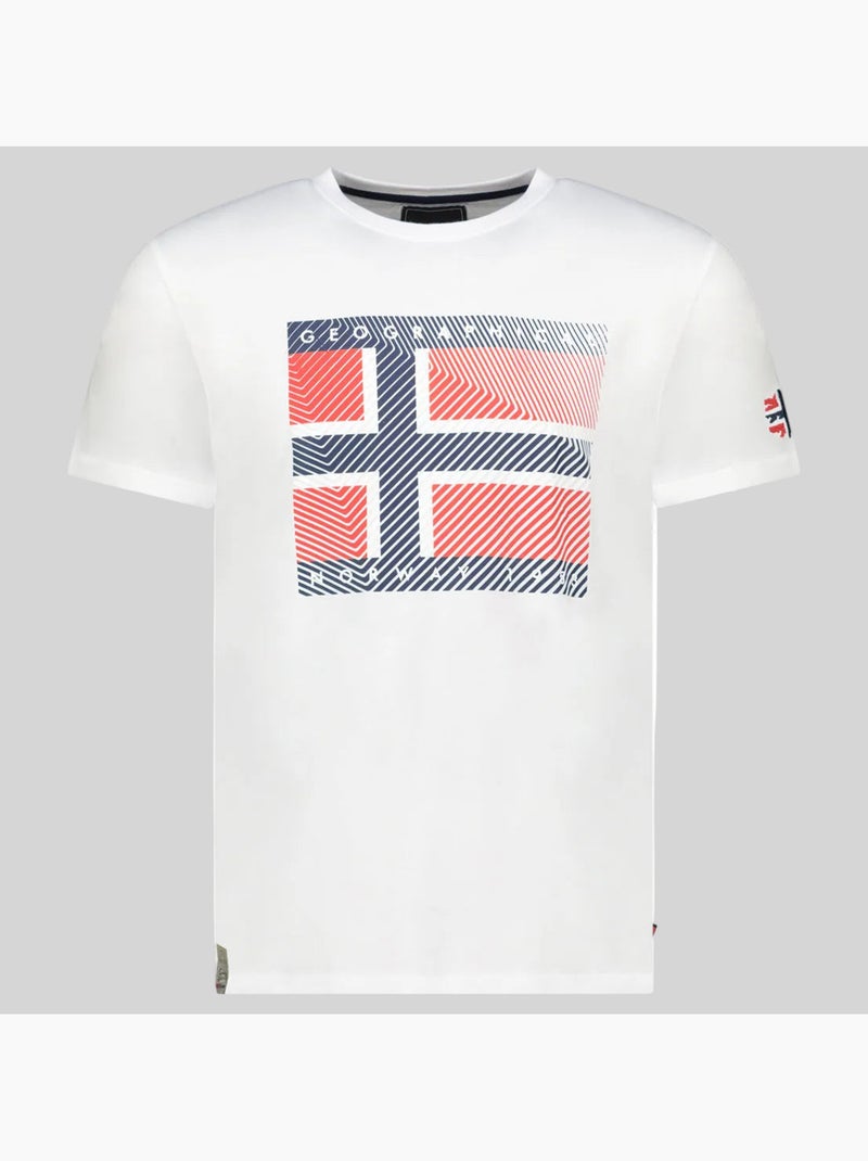 T-shirt junter – geographical norway Bianco - Kiabi
