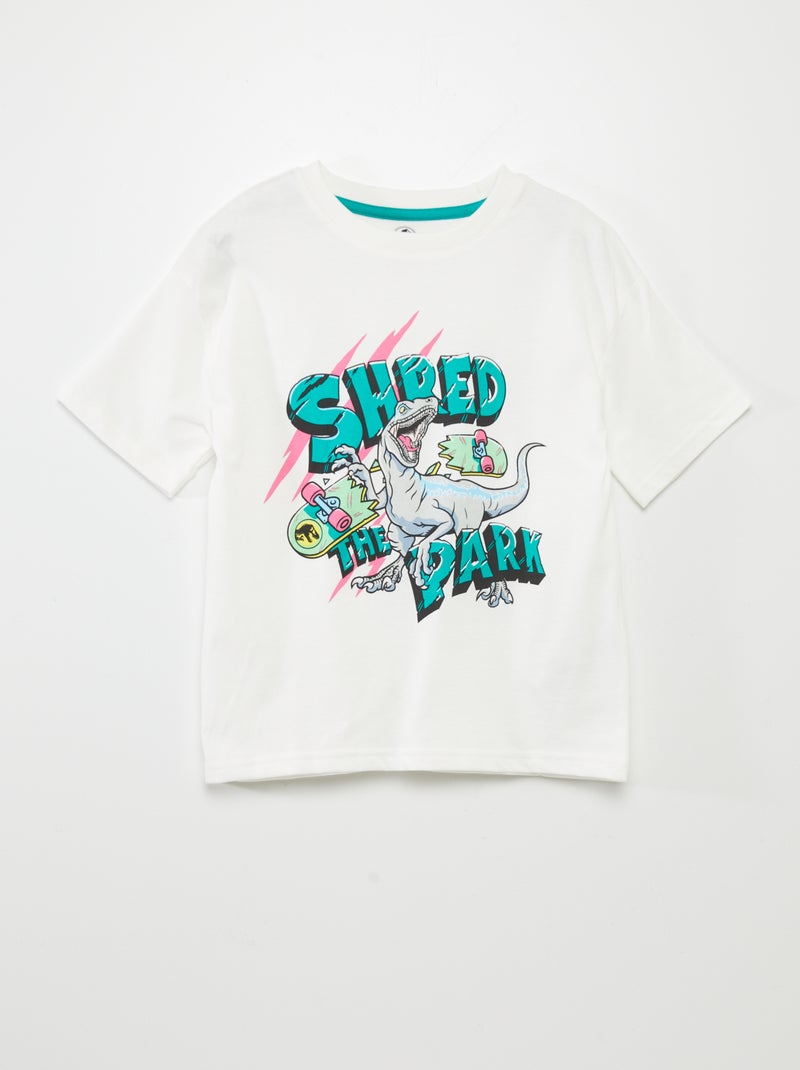 T-shirt 'Jurassic Park' BIANCO - Kiabi
