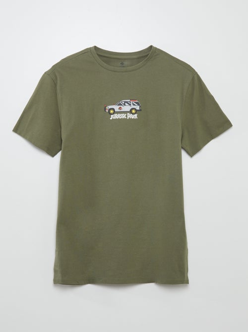 T-shirt 'Jurassic Park' in cotone con collo - Kiabi