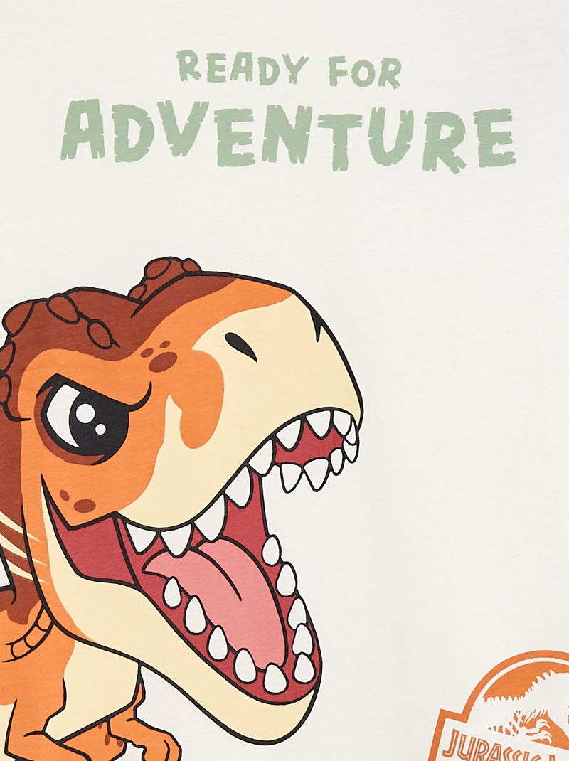 T-shirt "Jurassic World" a maniche corte Bianco - Kiabi