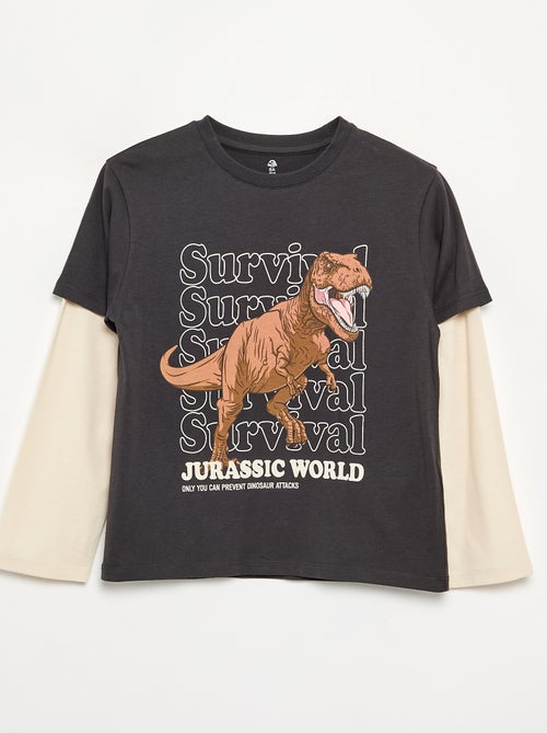 T-shirt 'Jurassic World' a maniche lunghe - Kiabi