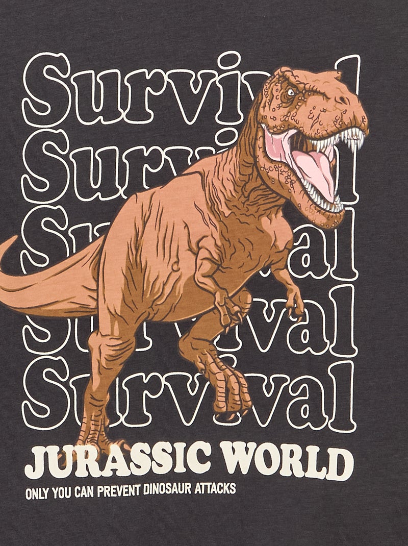 T-shirt 'Jurassic World' a maniche lunghe Nero - Kiabi