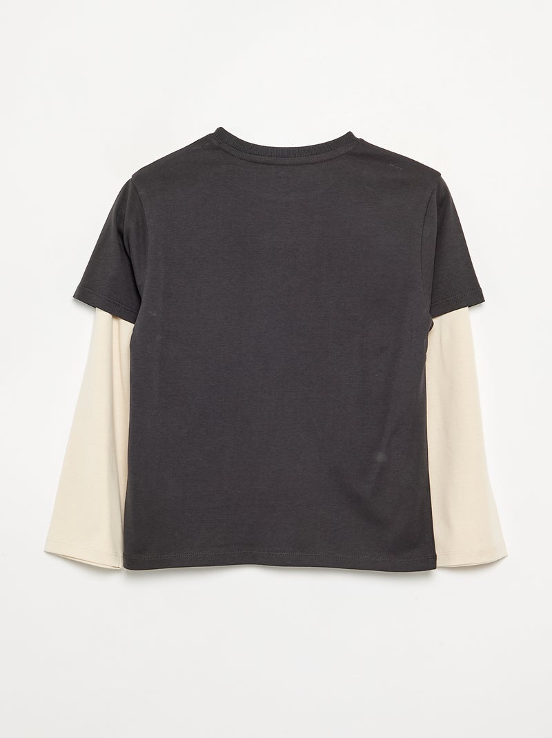 T-shirt 'Jurassic World' a maniche lunghe Nero - Kiabi