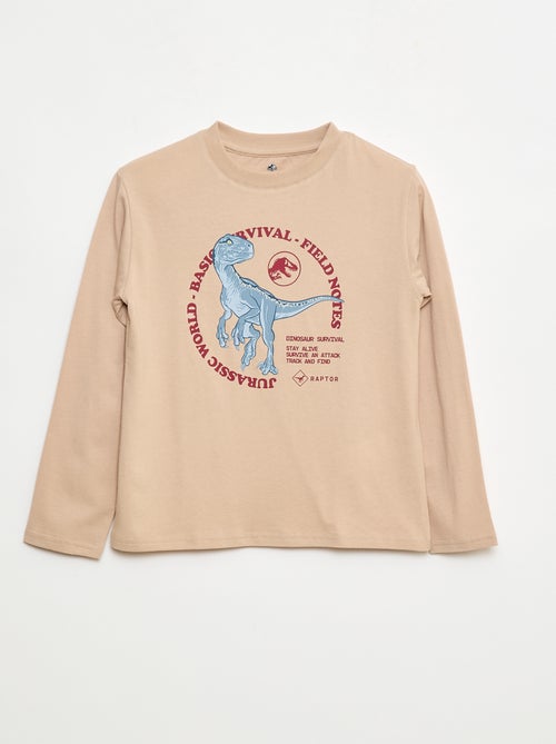 T-shirt 'Jurassic World' in cotone tinta unita - Kiabi