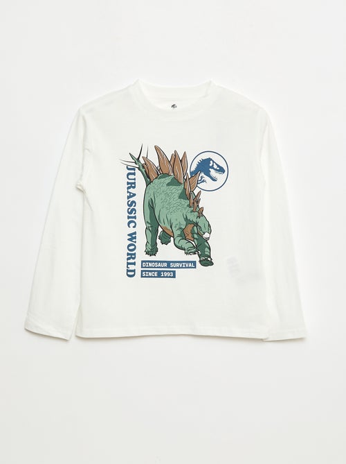 T-shirt 'Jurassic World' in cotone tinta unita - Kiabi