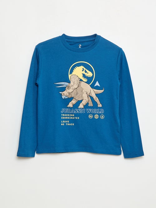 T-shirt 'Jurassic World' in cotone tinta unita - Kiabi