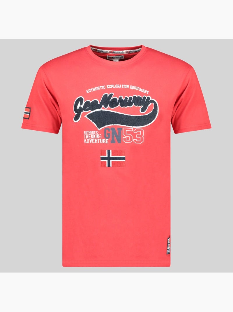 T-shirt jurbank – geographical norway Rosso - Kiabi