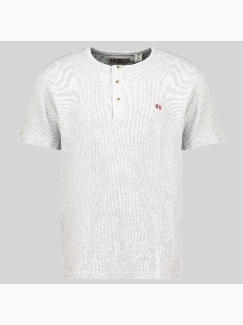 T-shirt jwaffle – geographical norway Grigio chiaro - Kiabi