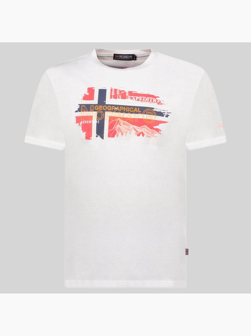 T-shirt jysuis – geographical norway Bianco - Kiabi