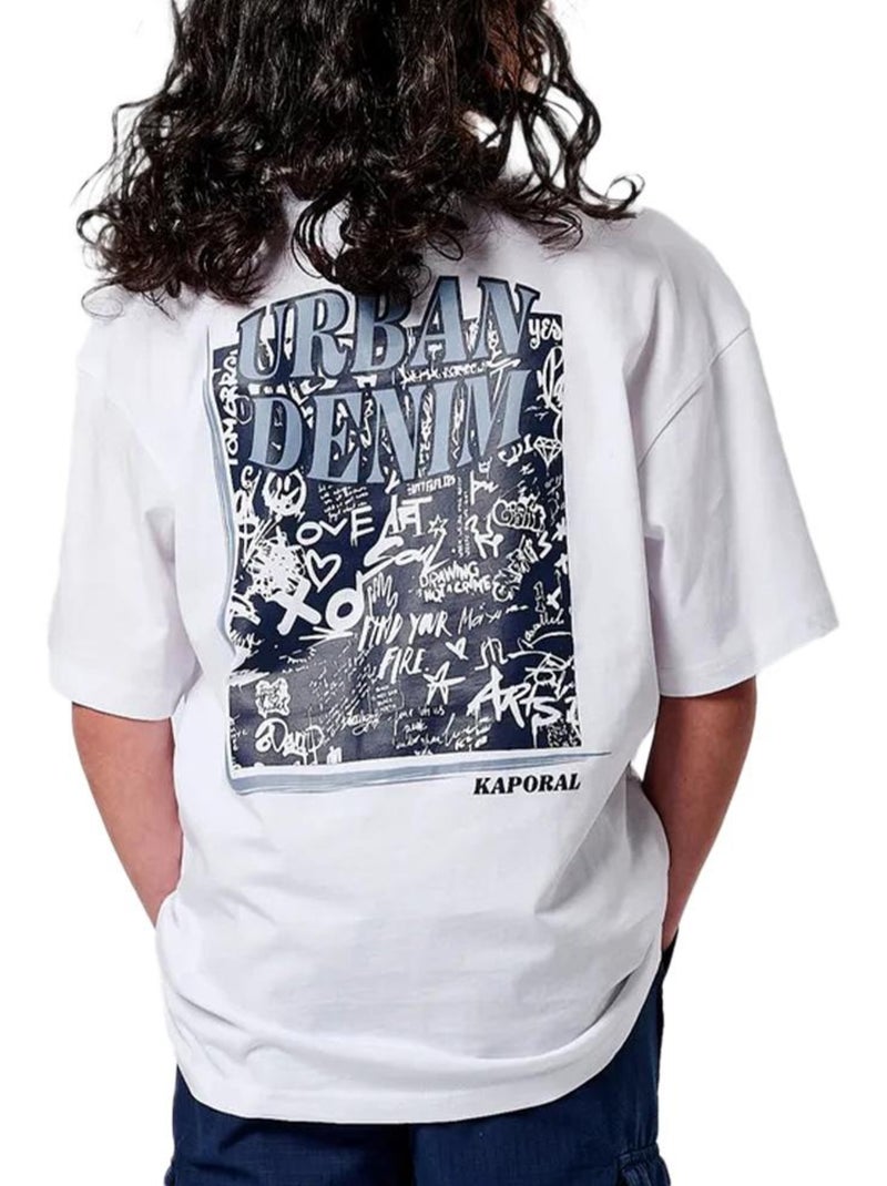 T-Shirt Kaporal per Ragazzo Bianco - Kiabi