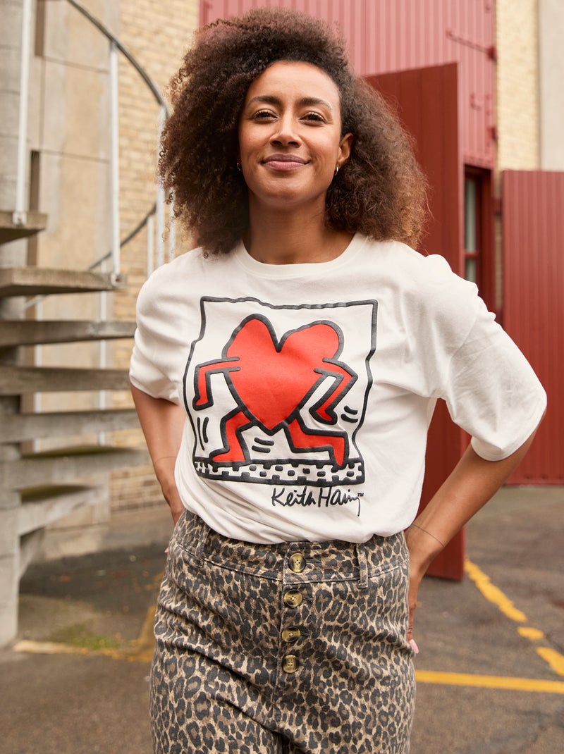 T-shirt 'Keith Haring' - 'San Valentino' BIANCO - Kiabi
