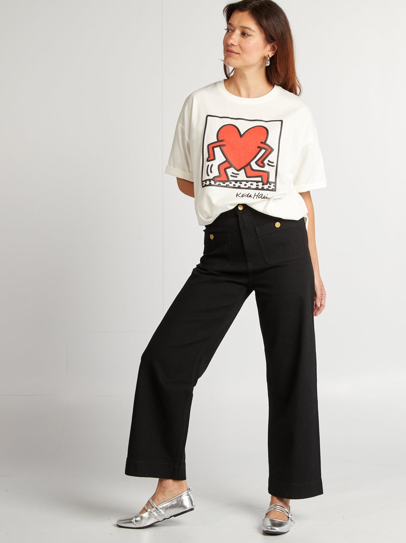 T-shirt 'Keith Haring' - 'San Valentino' BIANCO - Kiabi