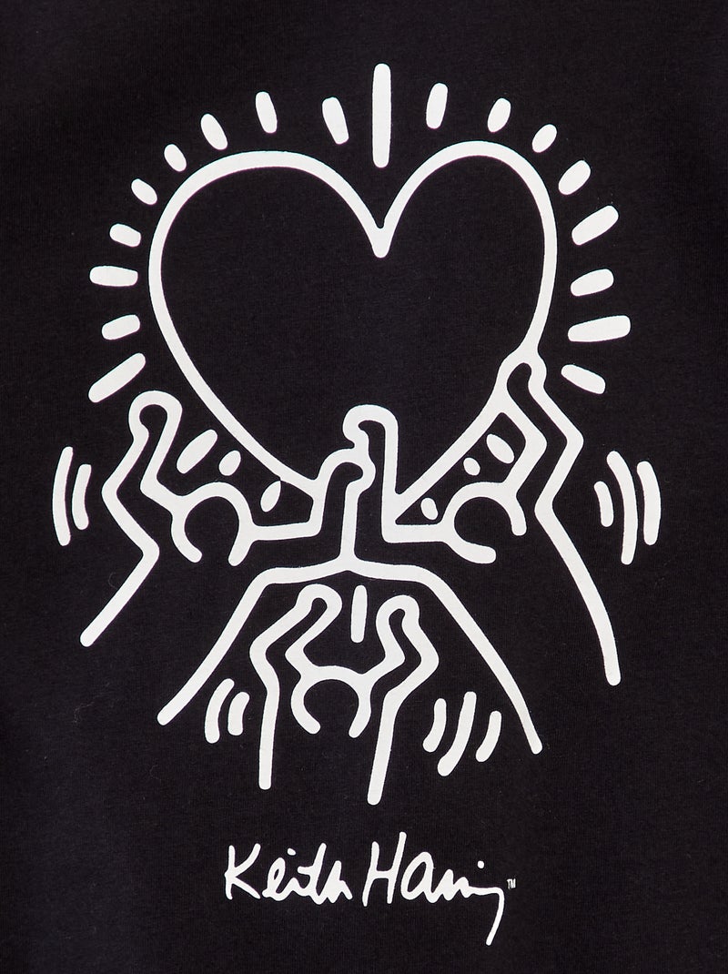 T-shirt 'Keith Haring' - 'San Valentino' nero - Kiabi