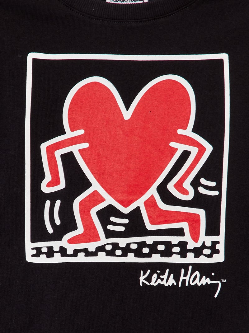 T-shirt 'Keith Haring' - 'San Valentino' nero - Kiabi
