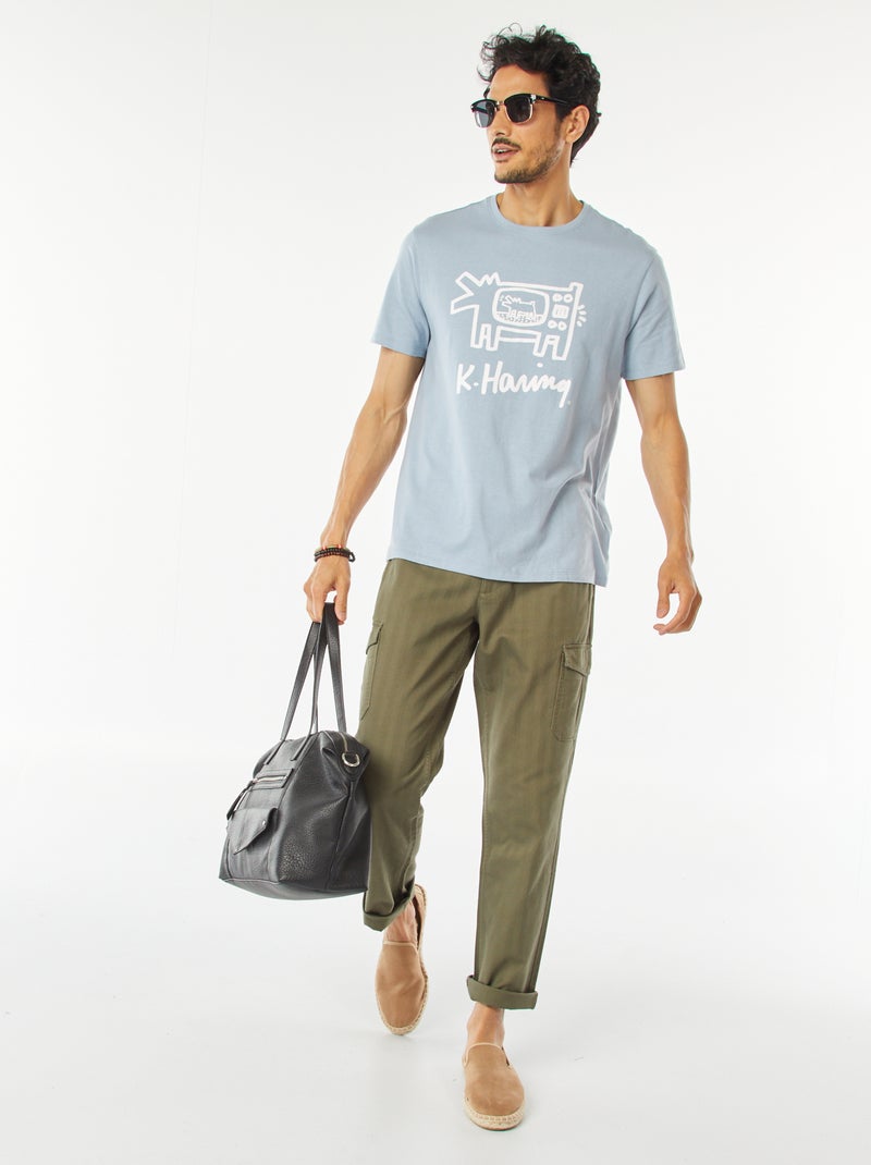 T-shirt 'Keith Haring' a maniche corte BLU - Kiabi