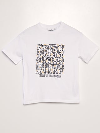 T-shirt 'Keith Haring' con scollo tondo