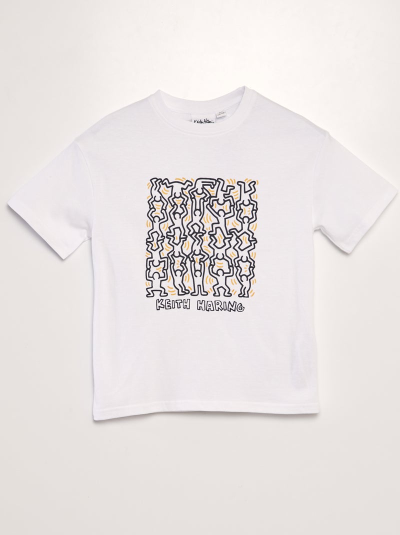 T-shirt 'Keith Haring' con scollo tondo BIANCO - Kiabi