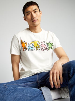 T-shirt 'Keith Haring' con scollo tondo