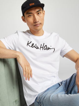 T-shirt 'Keith Haring' con scollo tondo