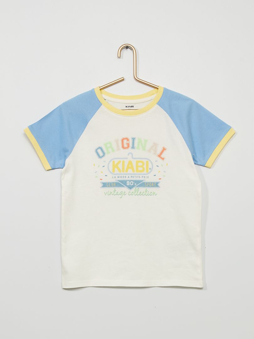 T-shirt 'Kiabi' 'vintage collection' BIANCO - Kiabi