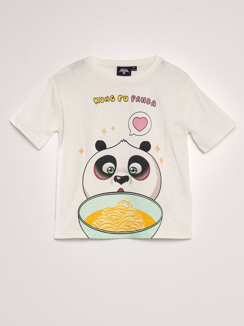 T-shirt 'Kung-Fu Panda' BIANCO - Kiabi