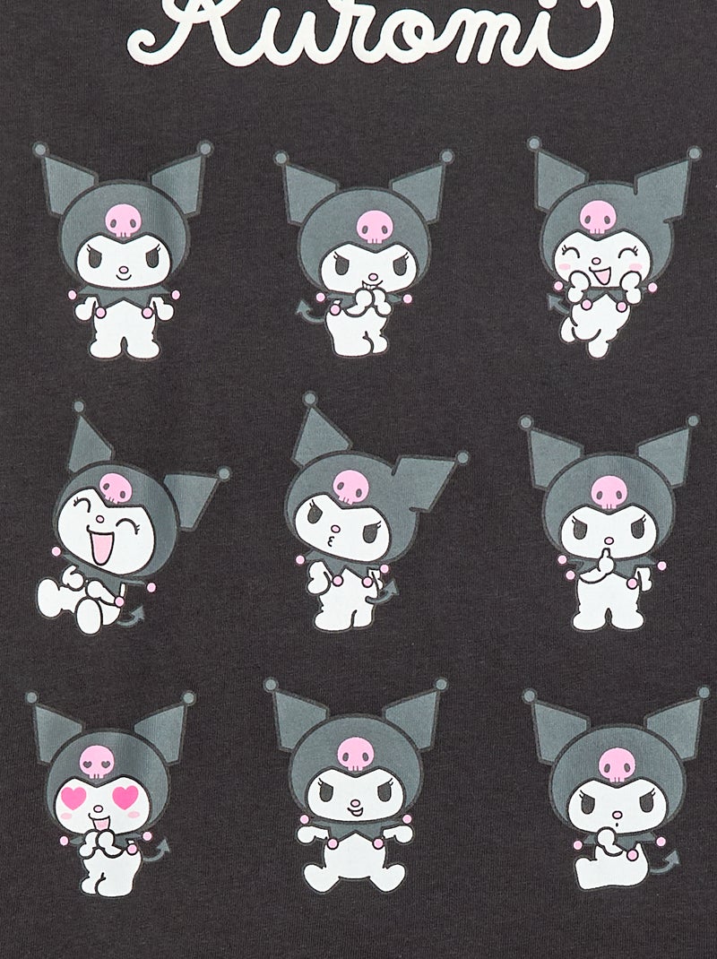 T-shirt 'Kuromi' a maniche lunghe Nero - Kiabi