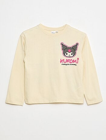 T-shirt 'Kuromi' 'Hellokitty&friends' in jersey di cotone