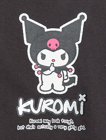 T-shirt 'Kuromi' 'Hellokitty&friends' in jersey di cotone