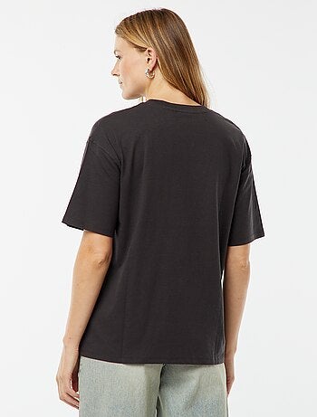T-shirt larga con stampa 'The Rolling Stones'