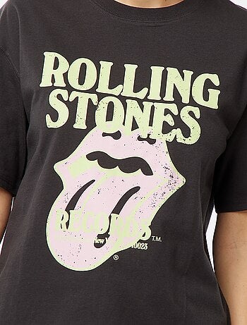 T-shirt larga con stampa 'The Rolling Stones'