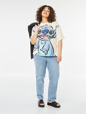 T-shirt larga 'Stitch'