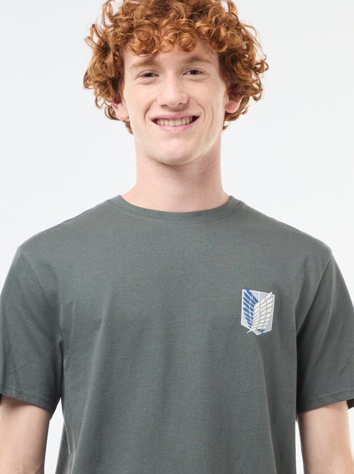 T-shirt 'L'attacco dei giganti' in cotone - Kiabi