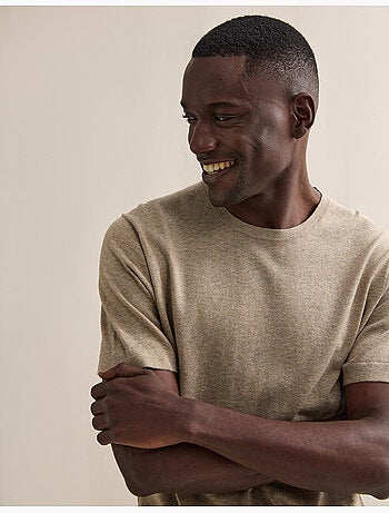T-shirt lavorata a maglia con cashmere, MO Fashion
