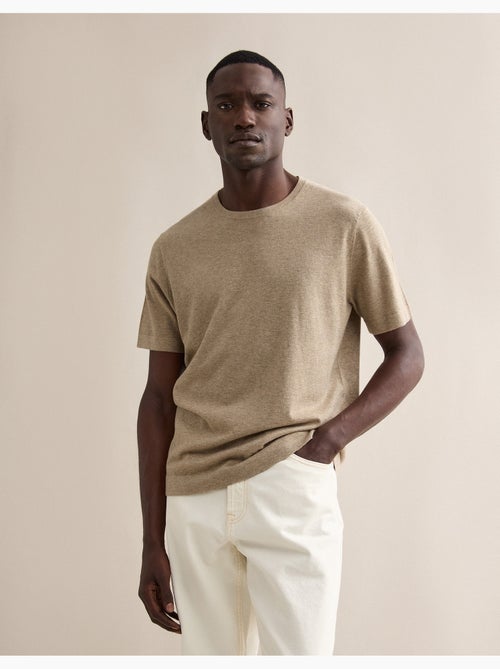 T-shirt lavorata a maglia con cashmere, MO Fashion - Kiabi T-shirt lavorata a maglia con cashmere, MO Fashion - Kiabi