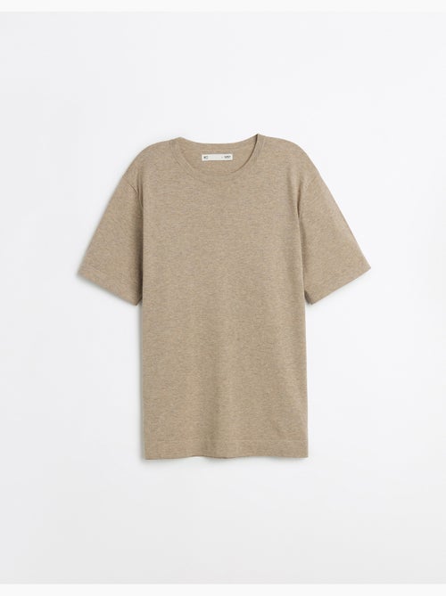 T-shirt lavorata a maglia con cashmere, MO Fashion - Kiabi T-shirt lavorata a maglia con cashmere, MO Fashion - Kiabi