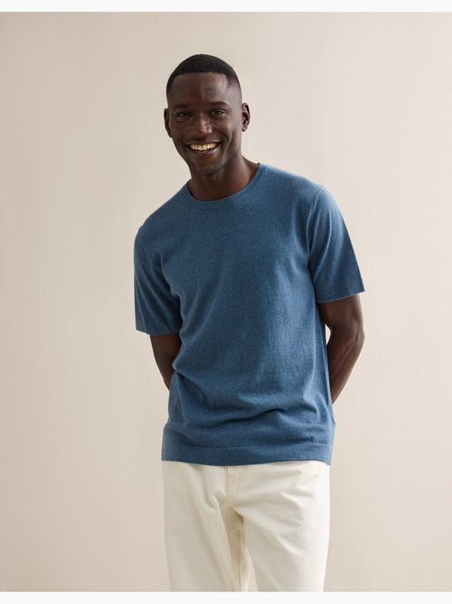 T-shirt lavorata a maglia con cashmere, MO Fashion - Kiabi