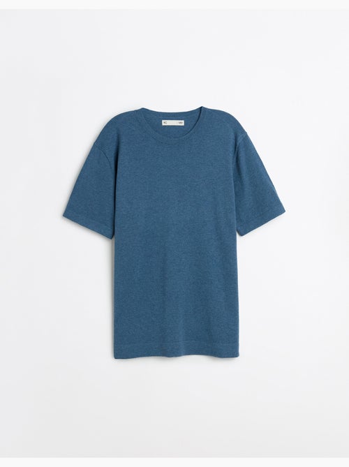 T-shirt lavorata a maglia con cashmere, MO Fashion - Kiabi