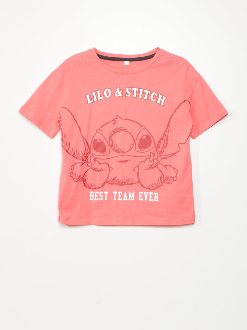 T-shirt 'Lilo e Stitch' di 'Disney' Rosa - Kiabi