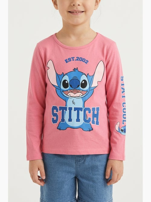 T-shirt lilo & stitch rosa bambina | licenza ufficiale - Kiabi T-shirt lilo & stitch rosa bambina | licenza ufficiale - Kiabi