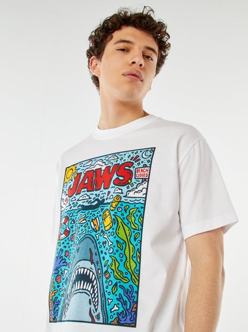 T-shirt 'Lo Squalo' 'I denti del mare' a maniche corte - Kiabi