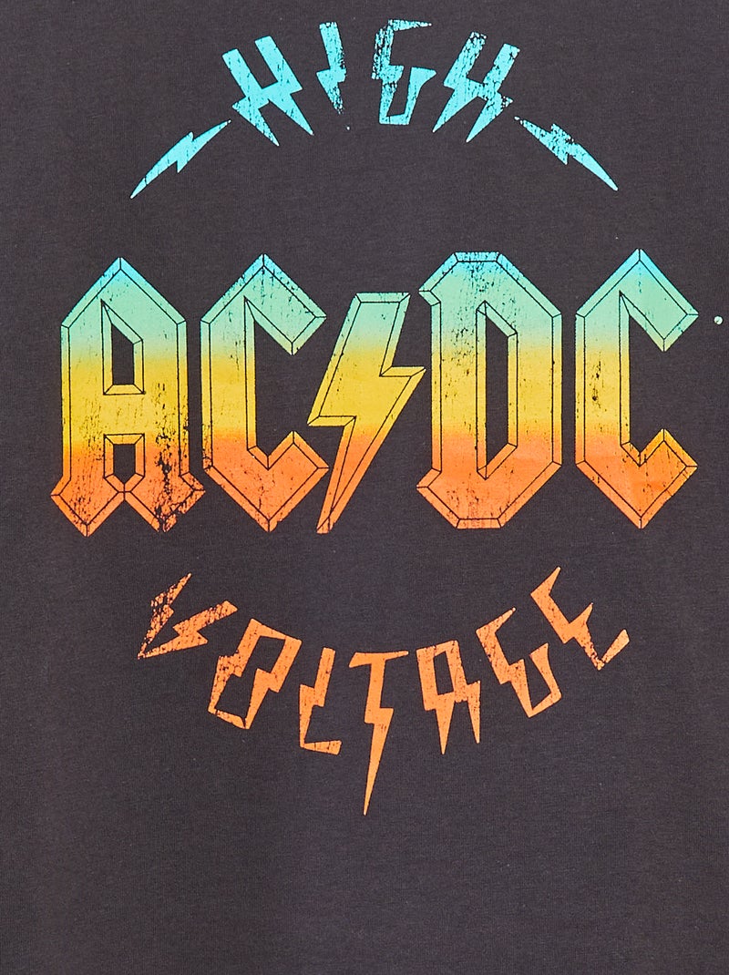 T-shirt loose fit a maniche corte 'ACDC' NERO - Kiabi