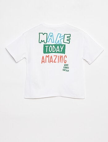 T-shirt loose fit a maniche corte