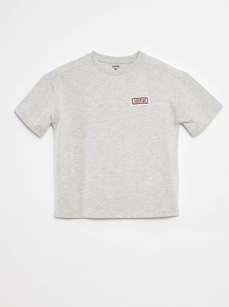 T-shirt loose fit a maniche corte Grigio - Kiabi