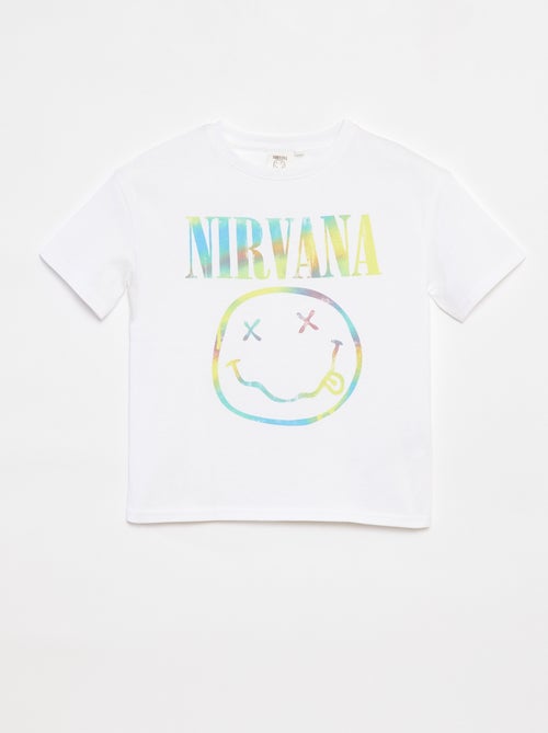 T-shirt loose fit a maniche corte 'Nirvana' - Kiabi