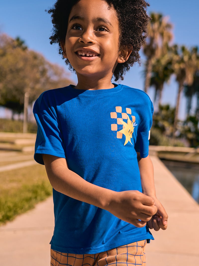 T-shirt loose fit con decorazione - Graphik Edition Blu - Kiabi