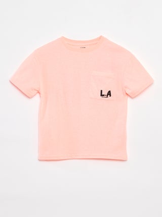 T-shirt loose fit con taschino sul petto