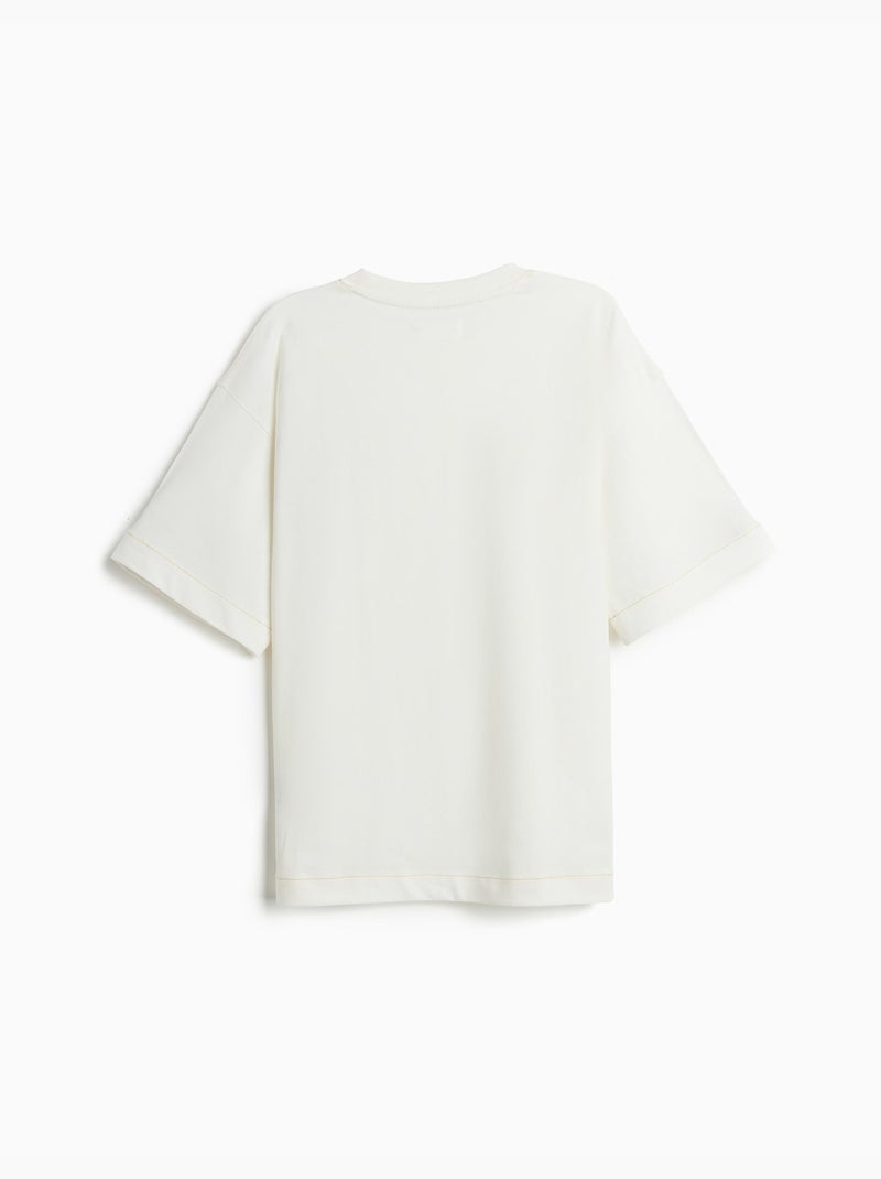 T-shirt loose fit, MO Fashion Bianco - Kiabi