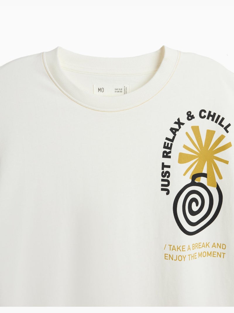 T-shirt loose fit, MO Fashion Bianco - Kiabi